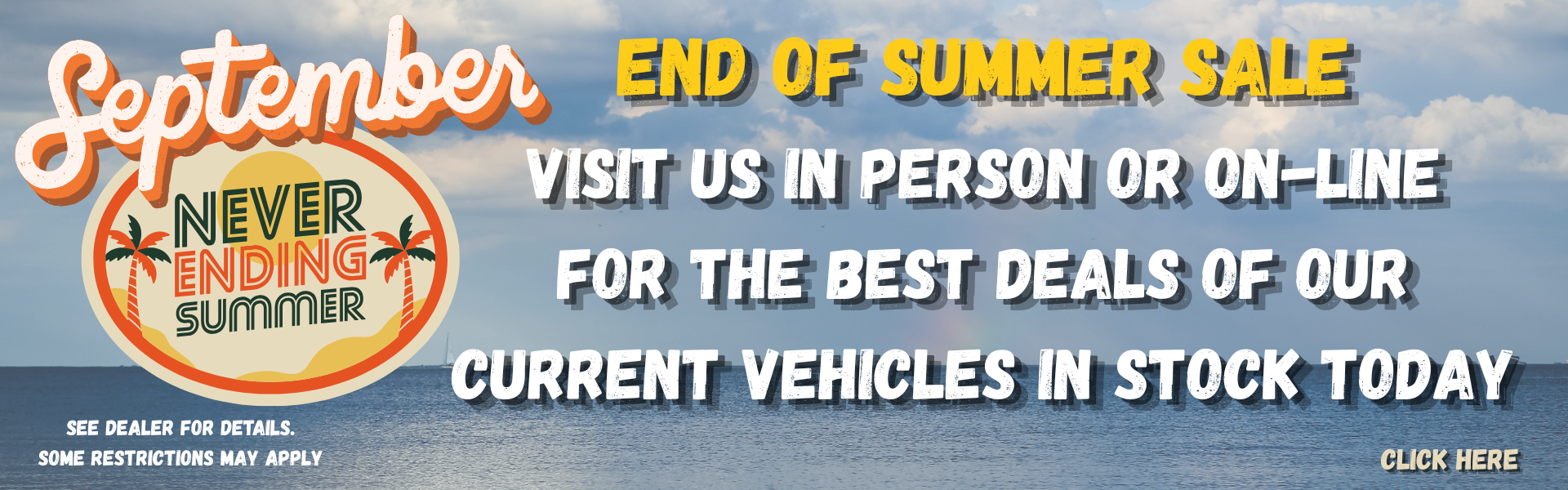 end of summer sale 